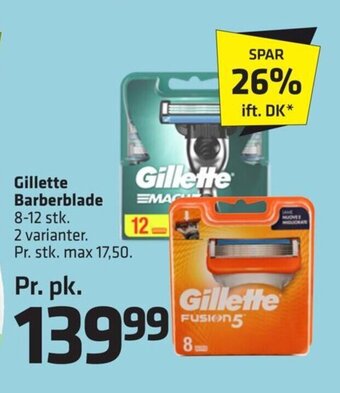 Fleggaard Gillette Barberblade 8-12 stk. tilbud