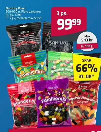 Fleggaard Nordthy Poser 600-900 g. tilbud