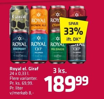 Fleggaard Royal el. Giraf tilbud