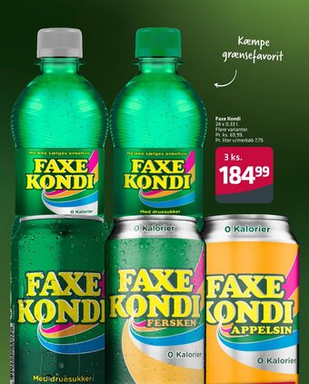 Fleggaard Faxe Kondi 24 x 0,33 l. tilbud
