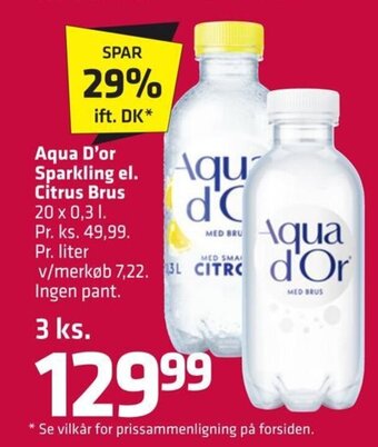 Fleggaard Aqua D' Or Sparkling el. Citrus brus tilbud