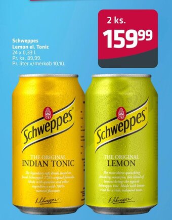 Fleggaard Schweppes Lemon el. Tonic tilbud