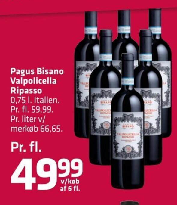 Pagus Bisano Valpolicella Ripasso tilbud hos Fleggaard