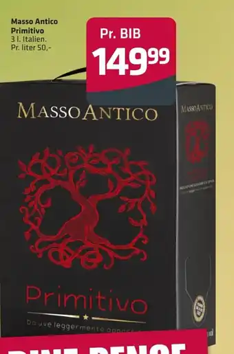 Fleggaard Masso Antico Primitivo 3 l. Italien. tilbud
