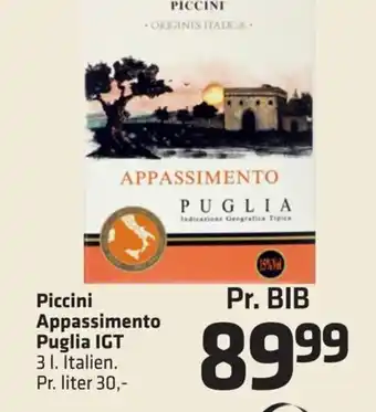 Fleggaard Piccini Appassimento Puglia IGT tilbud