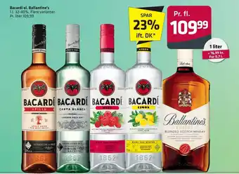 Bacardi el. Ballantine's