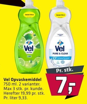 Fleggaard Vel Opvaskemiddel 750 ml. tilbud