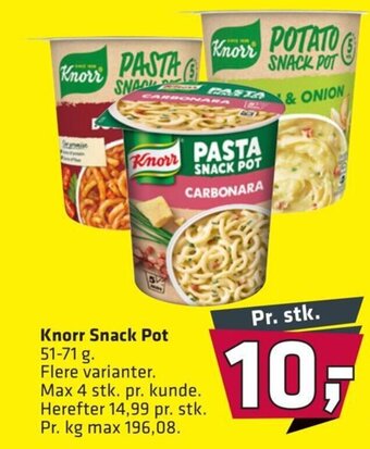 Fleggaard Knorr Snack Pot 51-71 g. tilbud