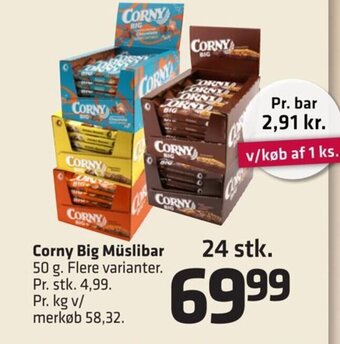 Fleggaard Corny Big Müslibar 50 g. tilbud