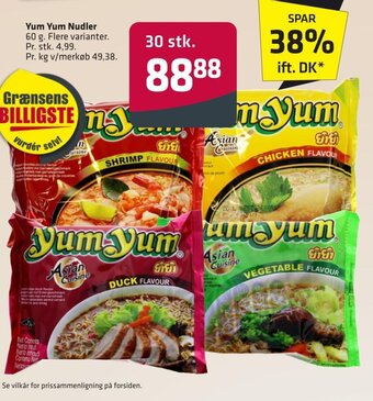 Fleggaard Yum Yum Nudler 60 g. tilbud