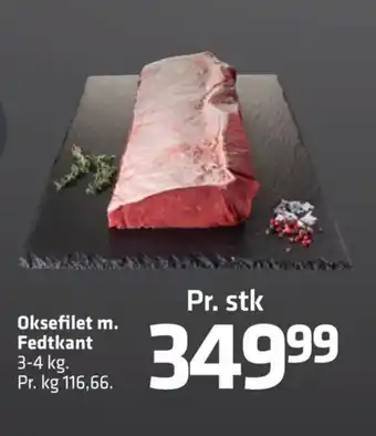 Fleggaard Oksefilet m. Fedtkant 3-4 kg. tilbud