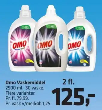 Fleggaard Omo Vaskemiddel 2500 ml tilbud
