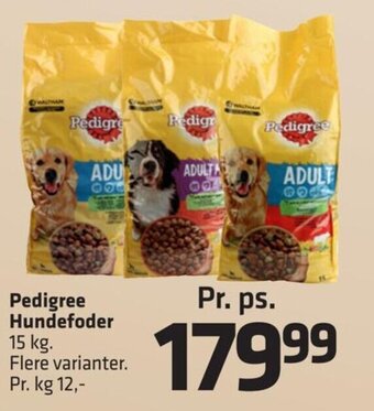 Fleggaard Pedigree Hundefoder 15 kg tilbud