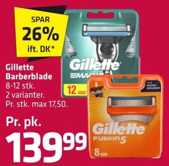 Fleggaard Gillette Barberblade 8-12 stk. tilbud