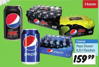 zur Krone Pepsi Dosen/ 0,33 | Flaschen tilbud