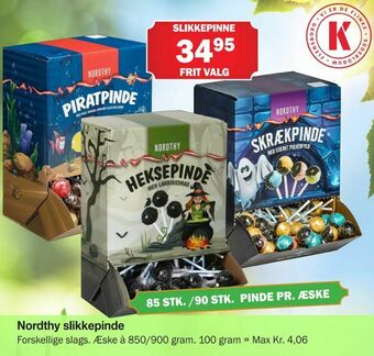 Købmandsgården Nordthy slikkepinde tilbud