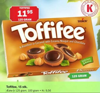 Købmandsgården Toffifee, 15 stk tilbud