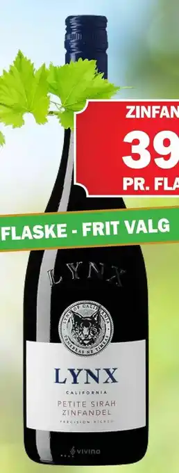 Købmandsgården LYNX Petite Sirah Zinfandel tilbud