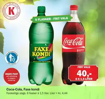 Købmandsgården Coca-Cola, Faxe kondi tilbud