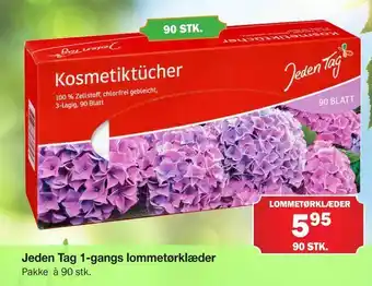 Købmandsgården Jeden Tag 1-gangs lommetørklæder tilbud