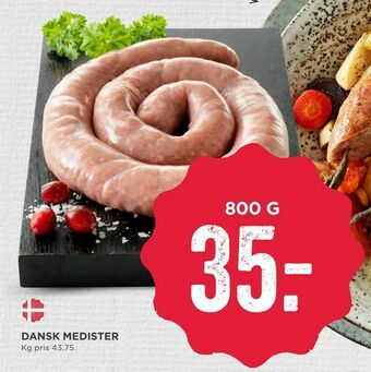 MENY Dansk medister tilbud