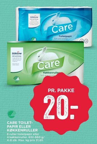 MENY Care toiletpapir eller køkkenruller tilbud