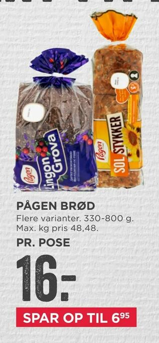 MENY Pågen brød tilbud