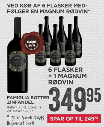 MENY Famiglia botter zinfandel tilbud