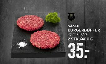 Sashi burgerbøffer