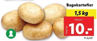 Lidl Bagekartofler 1,5 kg tilbud