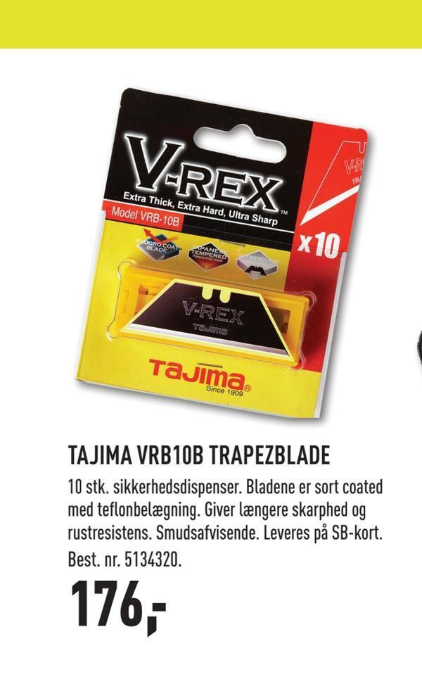 Johannes Fog Tajima vrb10b trapezblade tilbud