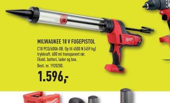 Johannes Fog Milwaukee 18 v fugepistol tilbud