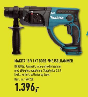 Johannes Fog Makita 18 v lxt bore-/mejselhammer tilbud