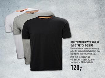 Johannes Fog Helly hansen workwear evo stretch t-shirt tilbud