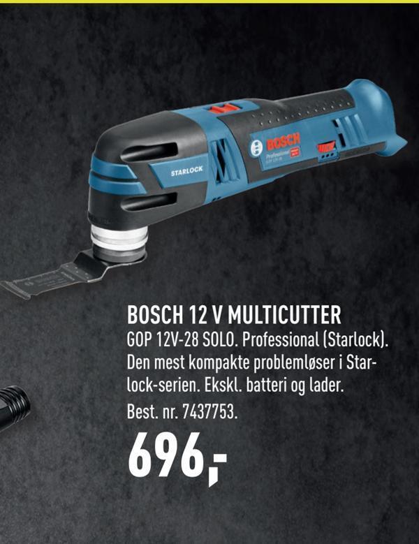 Bosch 12 v multicutter tilbud hos Johannes Fog