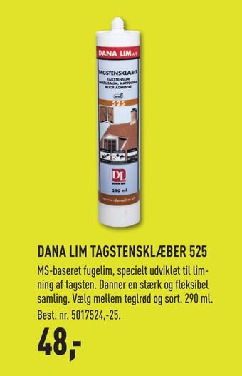 Johannes Fog Dana lim tagstensklæber 525 tilbud
