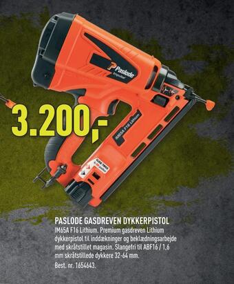 Paslode gasdreven dykkerpistol