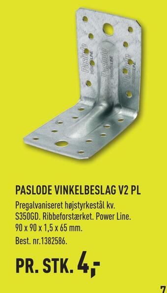 Paslode vinkelbeslag v2 pl