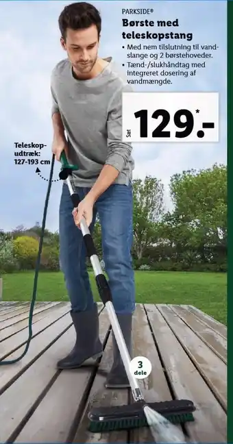 Lidl Børste med teleskopstang tilbud