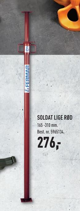 Johannes Fog Soldat lige rød tilbud