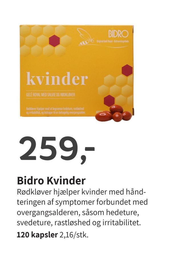 Helsam Bidro kvinder tilbud