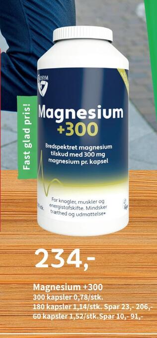 Helsam Magnesium +300 tilbud