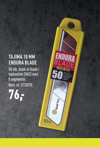 Tajima 18 mm endura blade