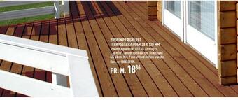 Johannes Fog Brunimprægneret terrassebrædder 28 x 120 mm tilbud
