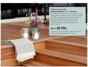 Johannes Fog Træterrasse med jatoba brædder 21 x 120 mm tilbud