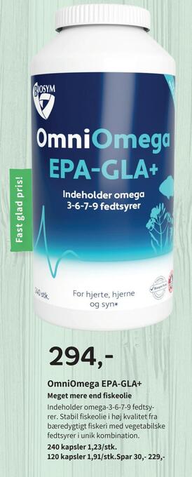 Helsam Omniomega epa-gla+ tilbud