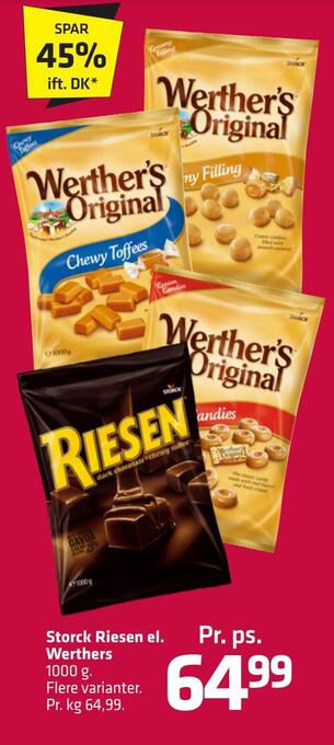 Fleggaard Storck riesen el. werthers tilbud