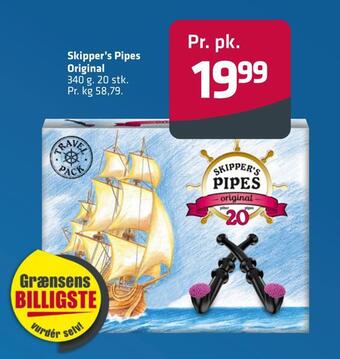 Fleggaard Skipper's pipes original tilbud