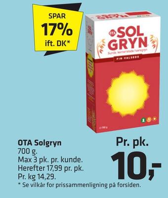 Fleggaard Ota solgryn tilbud