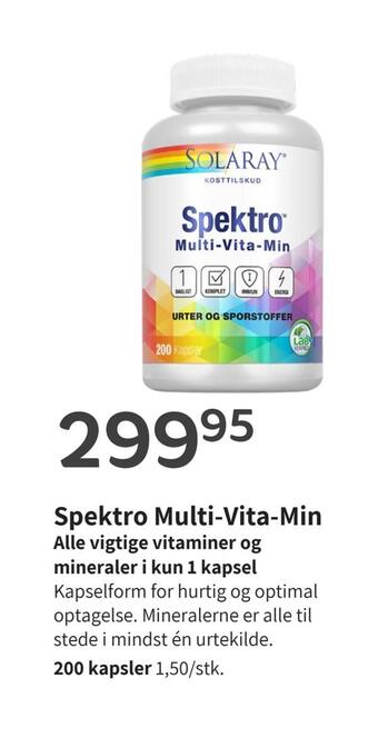 Helsam Spektro multi-vita-min tilbud